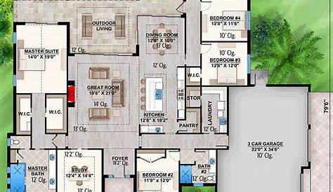 Popular 4 Bedroom House Plans - DFD House Plans Blog