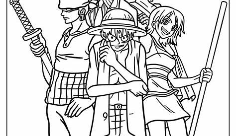 One Piece Luffy After 2 Years Coloring Page Free Printable Coloring