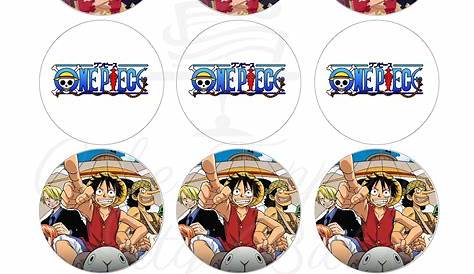 24pcs/set One Piece Monkey D Luffy Cupcake Toppers Ice Cream Cake