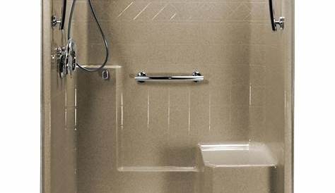 Lowes Shower Stalls With Seat : Shop KOHLER Freewill White Acrylic One