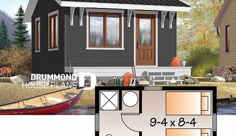Cottage House Plan with 1 Bedroom - Plan 7074