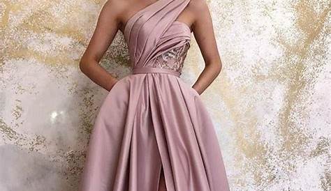 One Shoulder Prom Dress Purple Or White 17108