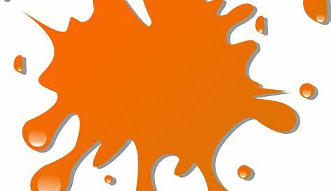 Paint Splat Orange Clip Art at Clker.com - vector clip art online