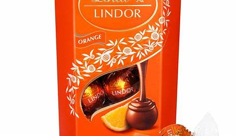 Lindt Lindor Milk Orange Chocolate Truffles Box 200g
