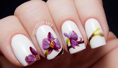 Orchid Nail Art Pantone Color Of The Year 2014 Radiant Chalkboard