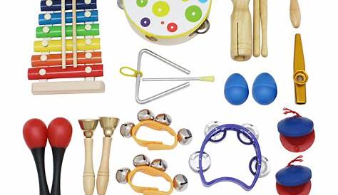 22 Pieces Set Orff Musical Instruments Hand Percussion Musical Toy for