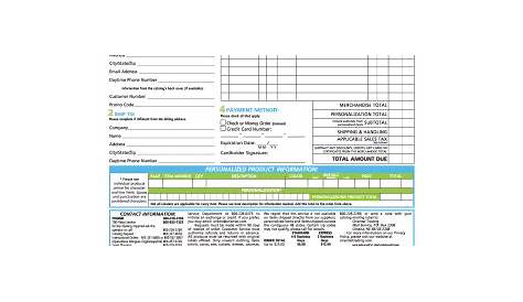 Custom Order Form Template Free | charlotte clergy coalition