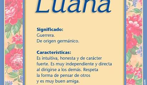 Luana - Significado de Luana