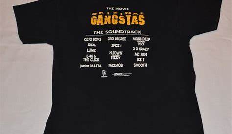 The Original Gangsters graphic design tee shirt, L The Original