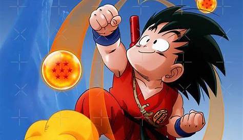Kid Goku and the Flying Nimbus - Dragon Ball - Kids T-Shirt | TeePublic