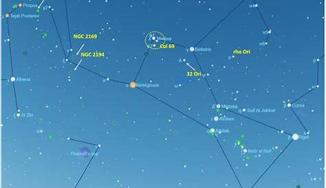 Orions Belt Constellation Map First Lights Easy Targets For Your New Telescope Sky