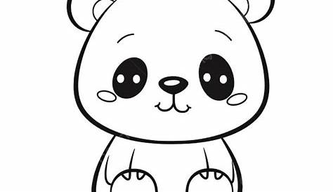 Dibujos Kawaii De Panda Para Colorear