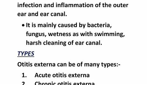 Otitis Externa Meaning Malignant And Diabets