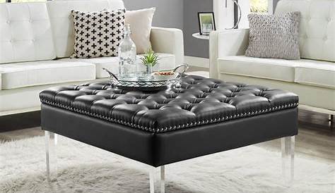 Ottoman Coffee Table Black Couch