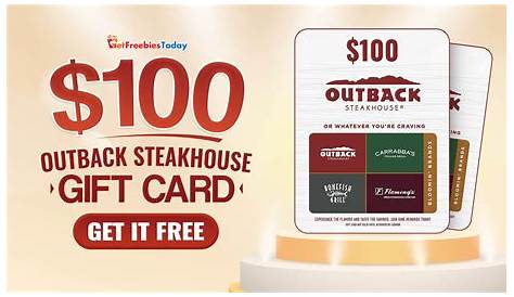 Outback Steakhouse Black Friday Gift Card Specials Free 20 With 50 Purchase Southern Savers