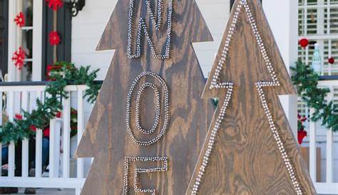 Outdoor Christmas Decorations Made From Wood