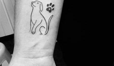 Top 63+ dog outline tattoos super hot - in.cdgdbentre