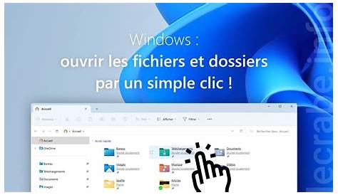 Ouvrir les dossiers et les raccourcis d'un simple clic Windows 7 - YouTube