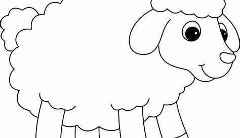 Dibujos de animales ovejas para colorear (2) Art Drawings For Kids