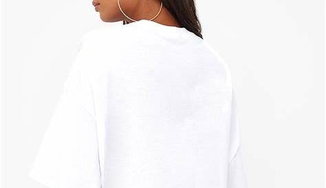 White Oversized Boyfriend T Shirt. Tops | PrettyLittleThing AUS