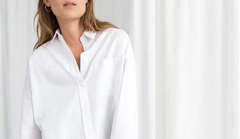 zoomed image (With images) | Oversized white shirt, Collared shirt