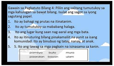 Paggamit ng pahiwatig upang malaman ang kahulugan ng mga salita - YouTube