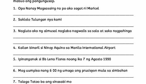 Mga Uri ng Bantas Worksheets — The Filipino Homeschooler