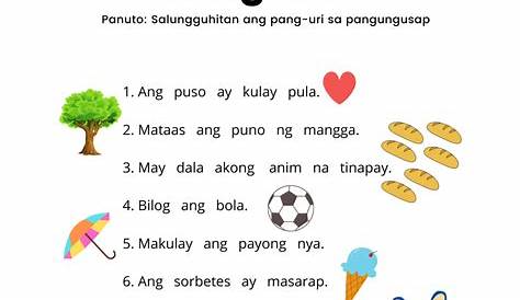 Lesson Plan In Filipino Grade Pang Uri Filipino Worksheets For Images