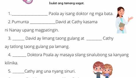 Paggamit Ng Si At Sina Worksheet - paggamit pasan