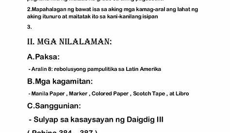 Maikling Kuwento Docx Banghay Aralin Sa Filipino I Layunin | My XXX Hot