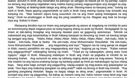 Pagislam TEXT - PAGISLAM (Maikling Kuwento ng Mindanao) Napaangat sa