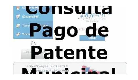 Pago de la Patente Municipal podrá hacerla en mayo y junio en internet