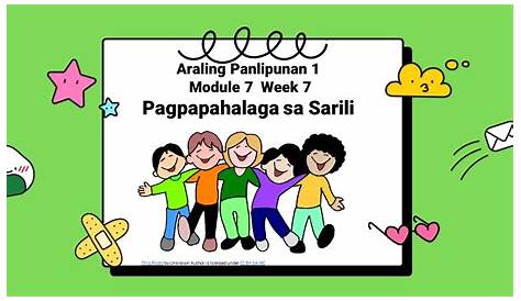 Pagkilala Sa Sarili Grade One Araling Panlipunan Melc Based - Mobile
