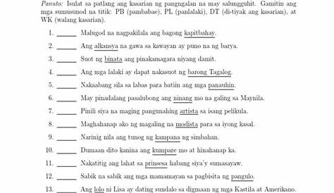 Kahulugan Ng Kasarian Ng Pangngalan