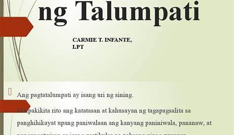 ppt Pagsulat ng TALUMPATI .pptx - PAGSULAT SA FILIPINO SA PILING