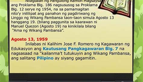 Ano Ang Kahalagahan Ng Wika Sa Bansang Pilipinas