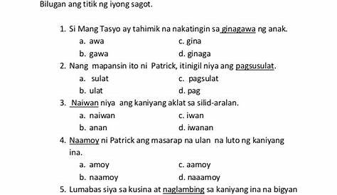 Panlapi at Salitang Ugat Set A | PDF