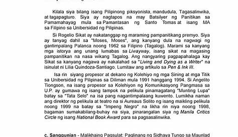 Pagsusuri Sa Maikling Kwento University Of Rizal System Multiple My