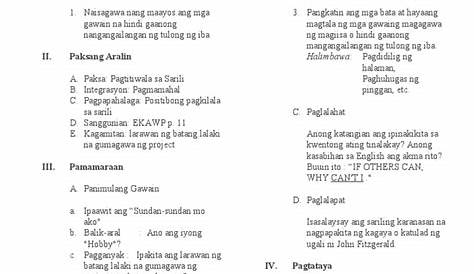 PAGPAPAKILALA SA SARILI -MELC- Based Kindergarten Lesson for Week 1