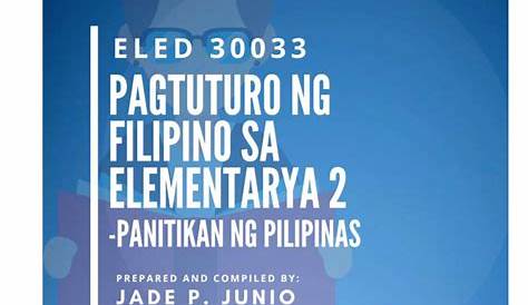 Modyul para sa Pagtuturo ng Filipino sa Elementarya 1( Estruktura at