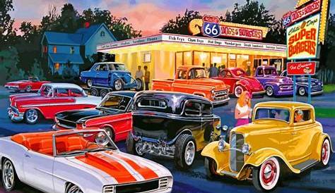 Classic Cars Paint By Numbers Numeral Paint Kit