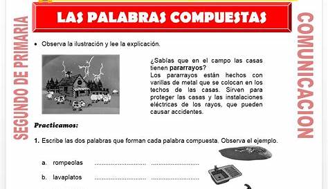 Palabras compuestas : Ejemplos【 Fichas con ejercicios