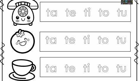 Maravilloso material para trabajar las sílabas, la letra T y los