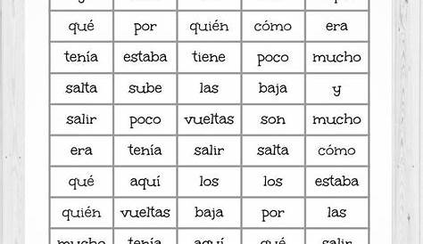 English Sight Words & Palabras de uso frecuente en español | TpT