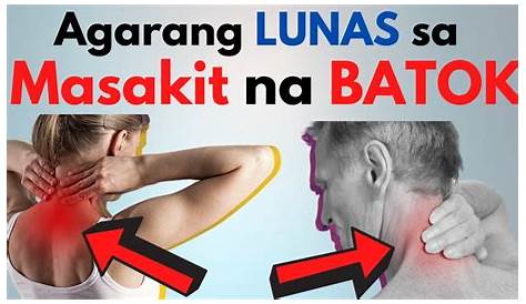 Masakit na batok or stiff neck ito po remedyo nyan.. - YouTube