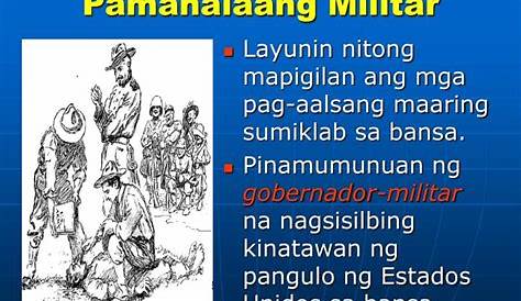 1. Kailan itinatag ng mga Amerikano ang Pamahalaang Militar sa bansa?A