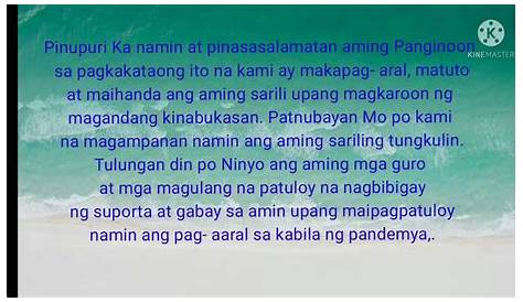 Panalangin sa Klase Tagalog (Umaga at Hapon) | SANAYSAY