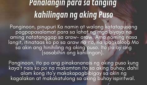 Dasal Para Sa Mga Kahilingan - dasal manalangin