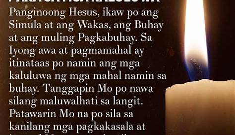 Mga Tagalog na Panalangin: Tagalog Prayer for the Departed