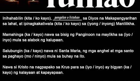 Panalangin para sa Nagdiriwang ng Kaarawan • Tagalog Prayer for